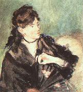 Edouard Manet Portrait of Berthe Morisot China oil painting reproduction